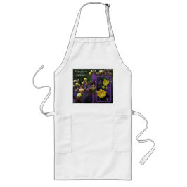 Avental Longo Flores Amarelas Púrpuras De Opuntia Perea Cactus