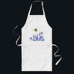 Avental Longo Flores de primavera e Abelhas Voando Apron<br><div class="desc">Lindos Flores de primavera e Abelhas Voando - Desenhando a natureza doce Abelha de mel - Escolha / adicione seu texto / cor favorito - Faça seu presente exclusivo - Redimensione e mova-se ou remova e adicione elementos com a ferramenta de personalização! - Desenho e Design por MIGNED. Você também...</div>