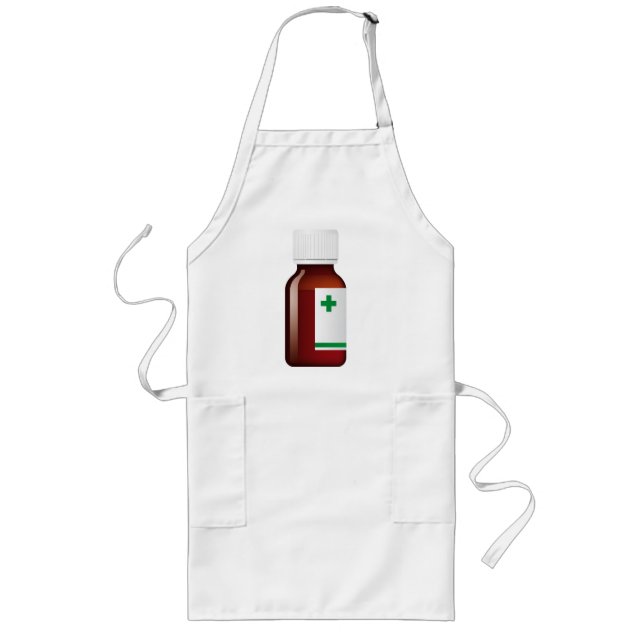 Avental Longo Frasco de comprimidos (Frente)
