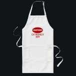 Avental Longo Funny Caution Extremely Hot<br><div class="desc">Funny Caution Extremely Hot Apron for cooking,  baking,  grilling.</div>