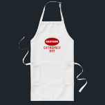 Avental Longo Funny Caution Extremely Hot<br><div class="desc">Funny Caution Extremely Hot Apron for cooking,  baking,  grilling.</div>