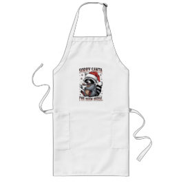 Avental Longo Funny Christmas Raccoon Apron