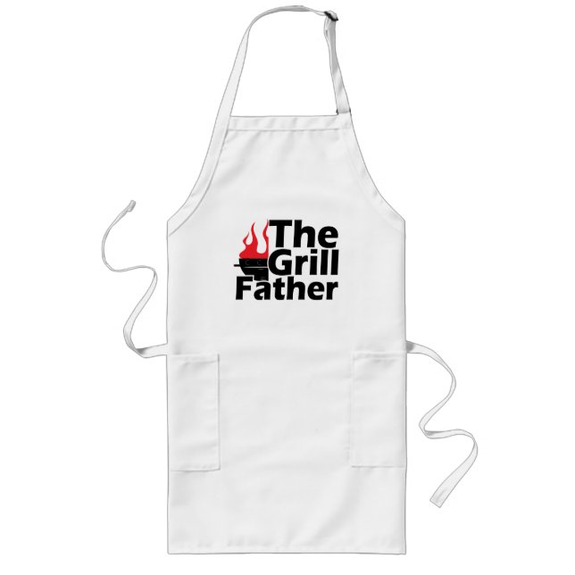 Avental Longo Funny Flames Grilldad Apron (Frente)