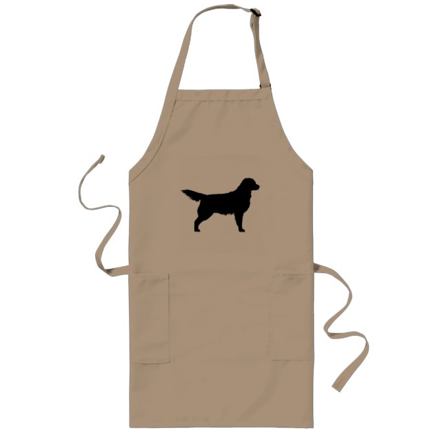 Avental Longo Golden retriever (preto) (Frente)