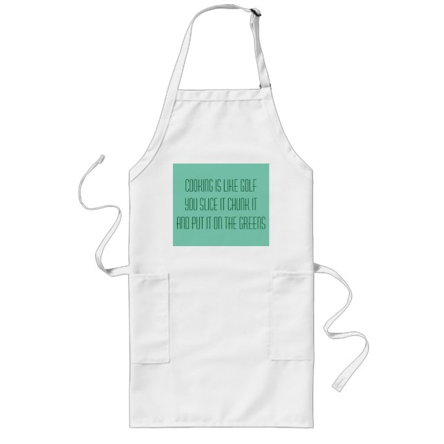 Avental Longo Golfe e cozinhar Apron (Frente)