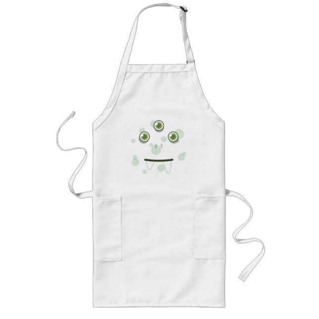 Avental Longo Green Monster Face Apron (Frente)
