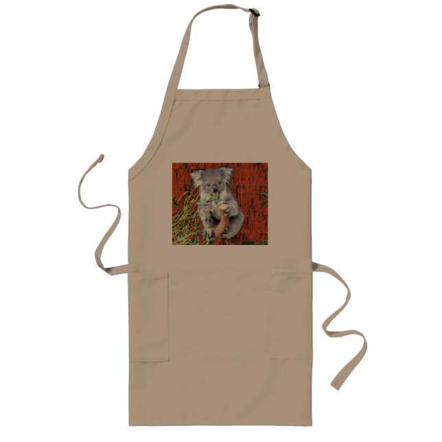 Avental Longo Horário de Snack Koala (Frente)