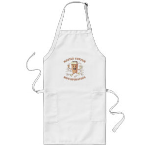 Avental Longo Inspiração Diária de Caneca de Café