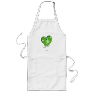 Avental Longo inverno no amor-assinatura-verde
