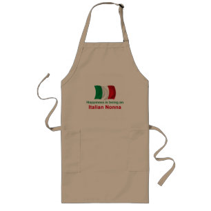 Avental Longo Italiano feliz Nonna