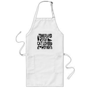 Avental Longo Jogador de Tênis do Cat Lover