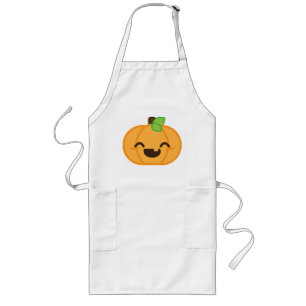 Avental Longo Kawaii Jack O Lanterna Pumpkin Apron
