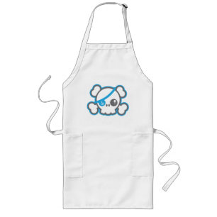 Avental Longo Kawaii Pirate Skull Kid's Apron