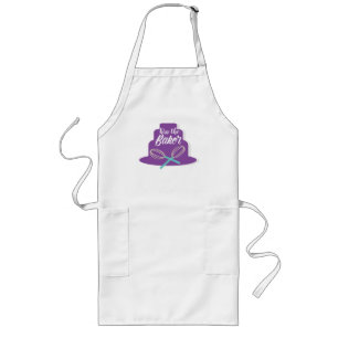 Avental Longo Kiss the Baker Cake and Whisk