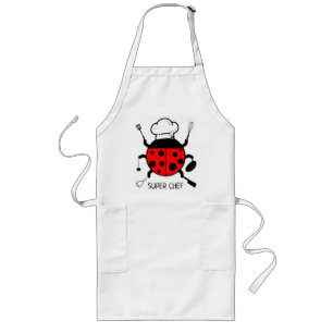Avental Longo Ladybug Chef Long Apron