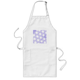 Avental Longo Lavender geometric pattern