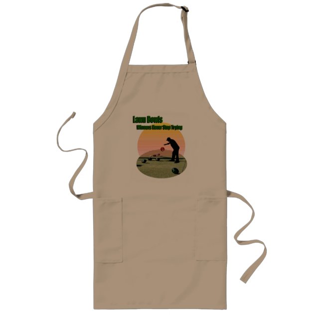 Avental Longo Lawn Bowls O Design dos vencedores, Apron (Frente)
