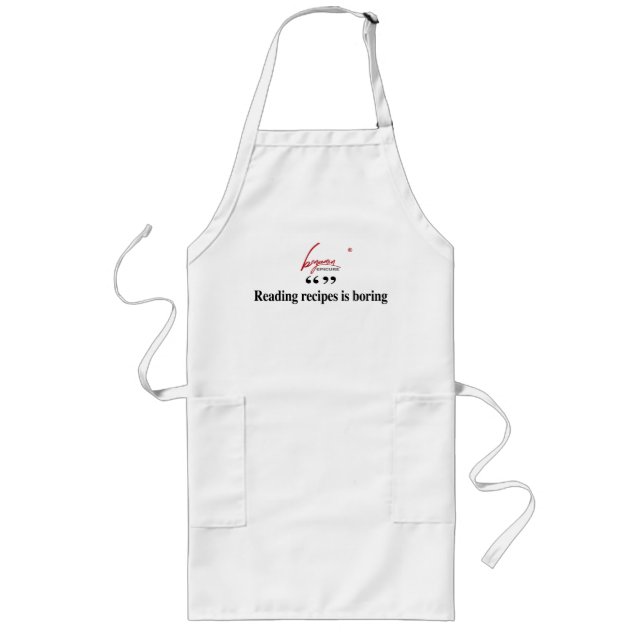 Avental Longo Ler receitas é chato, Apron (Frente)
