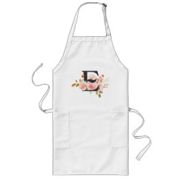 Avental Longo Letter E Long Apron