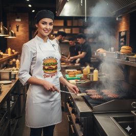 Avental Longo Life Is Better With cooking  Burger Apron