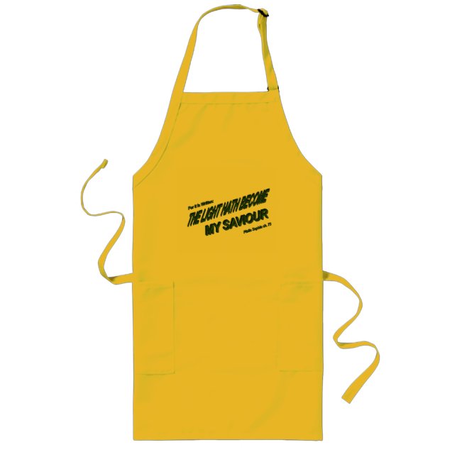 Avental Longo Luz Hath Torna-Se Meu Salvador - Verde (Frente)