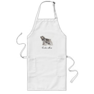 Avental Longo Mãe, coqueiro americano Spaniel Apron