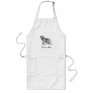 Avental Longo Mãe, coqueiro americano Spaniel Apron