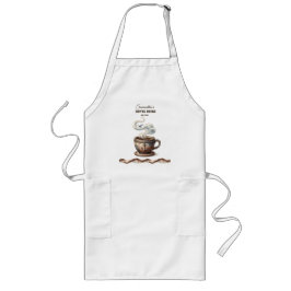 Avental Longo Marca Personalizada do Café Costeiro