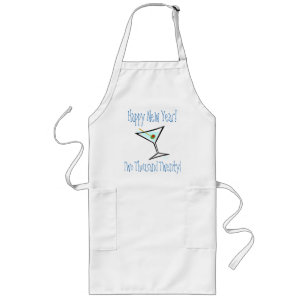 Avental Longo Martini Glass Anos novos Cocktail Party Bartender