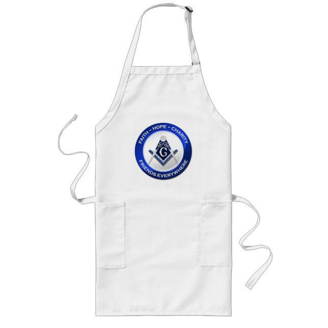 Avental Longo Masonic Apron - Men (Frente)