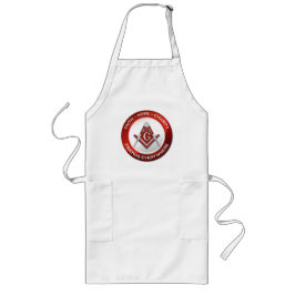 Avental Longo Masonic Apron - Red