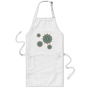 Avental Longo Mehndi Fantasy Copper Apron
