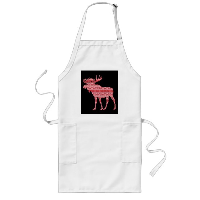 AVENTAL LONGO MERRY CHRISTMAS MOOSE (Frente)