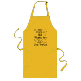 Avental Longo Motivational Quote Cooking Gift