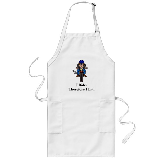 Avental Longo Motorcycle Biker Chef Apron (Frente)