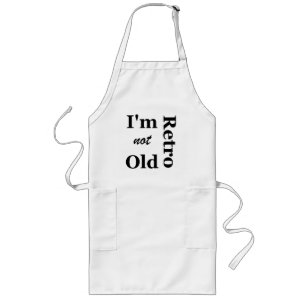 Avental Longo Não sou velho, sou o Retro Apron