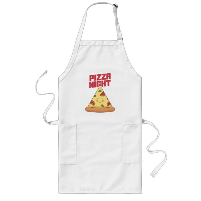Avental Longo Noite de Pizza   (Frente)