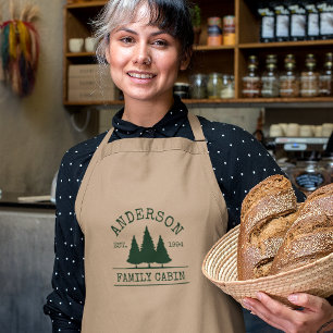 Avental Longo Nome da Família de Cabinas Floresta Khaki Verde