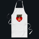 Avental Longo Nome personalizado AUNT Kitchen Rock Star V06<br><div class="desc">Big Star Custom Name AUNT Kitchen Rock Star V06 RED Heart WHITE Apron Este avental com seu grande coração é um presente divertido para a estrela do rock da cozinha na sua vida. Adicione o nome da estrela rock!</div>