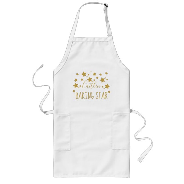 Avental Longo Nome personalizado Star Baker Apron (Frente)