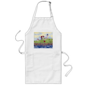 Avental Longo Nubble Lighthouse Apron, Kitchen Apron Nubble