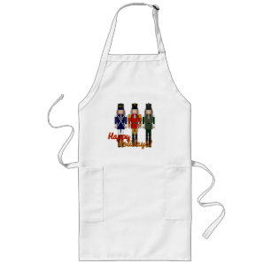 Avental Longo Nutcracker Trio-Vermelho-APRON