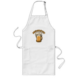 Avental Longo O Brewmaster precisa de uma caneca de cerveja