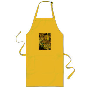 Avental Longo O Peixe Fresco Fresco da Sexta-feira, Singapura