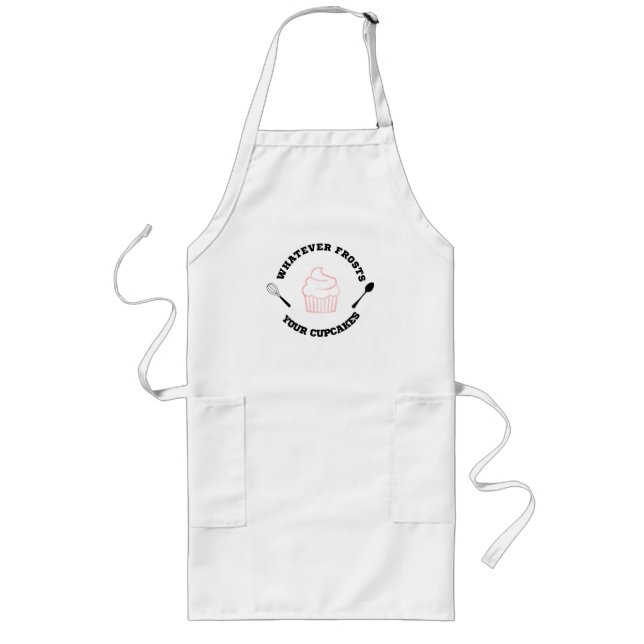 Avental Longo O Que Congelar Seus Cupcakes Apron (Frente)