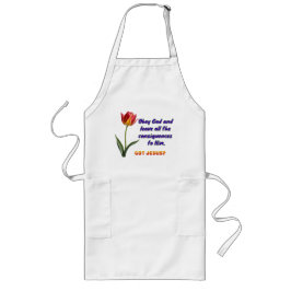 Avental Longo Obey God Apron