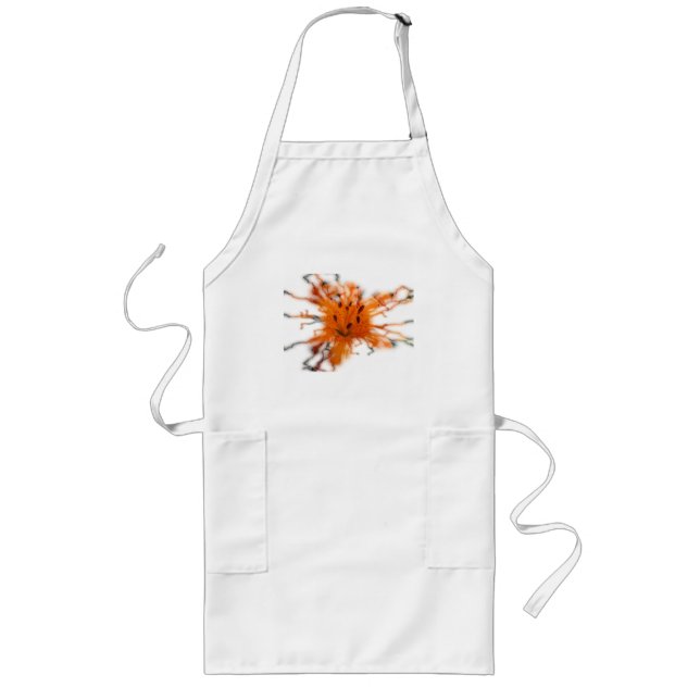 Avental Longo Orange Lily Apron (Frente)