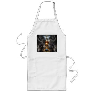 Avental Longo Orb De Arte Fractal Leve Apron