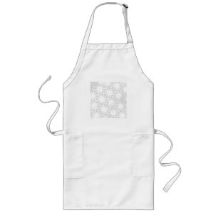 Avental Longo Padrão geométrico das cinzas pálidas