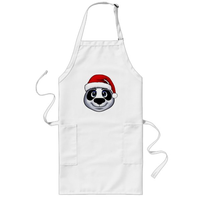Avental Longo Panda Natal (Frente)